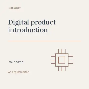Digital product introduction · Typography & ornament podcast cover template