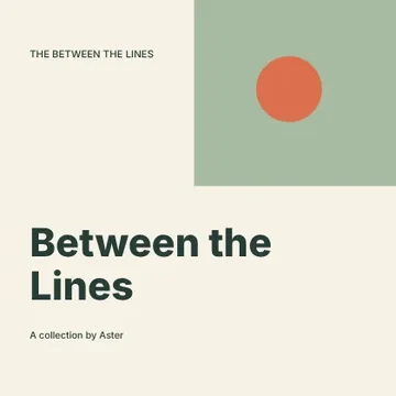 Between the Lines · Modern podcast cover template
