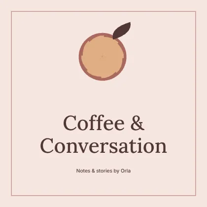 Coffee & Conversation · Frame podcast cover template