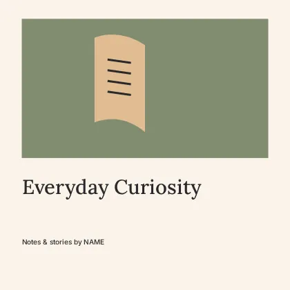Everyday Curiosity · Gallery podcast cover template