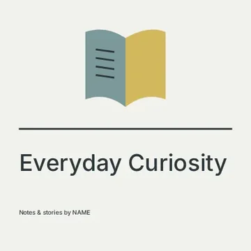 Everyday Curiosity · Linework podcast cover template