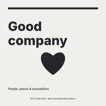 Good company · Monochrome podcast cover template