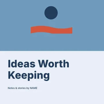 Ideas Worth Keeping · Duotone podcast cover template