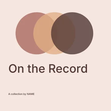 On the Record · Orbit podcast cover template