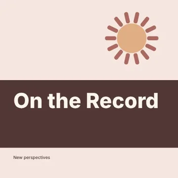 On the Record · Stencil podcast cover template