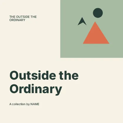 Outside the Ordinary · Modern podcast cover template