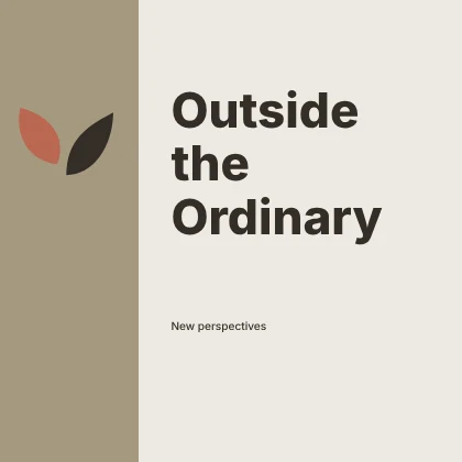 Outside the Ordinary · Column podcast cover template