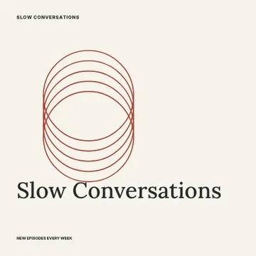 Slow Conversations · Modern podcast cover template
