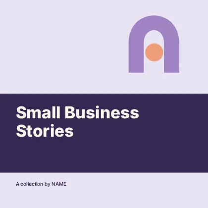 Small Business Stories · Stencil podcast cover template