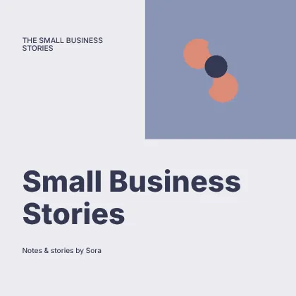 Small Business Stories · Modern podcast cover template