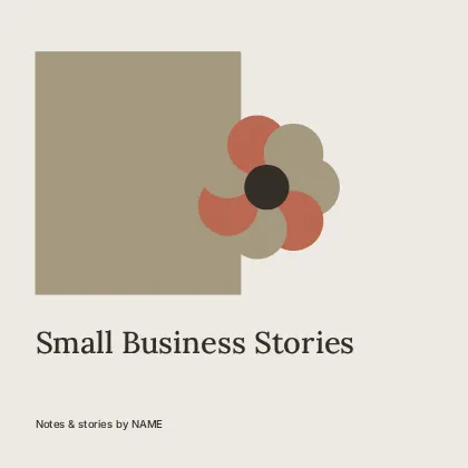 Small Business Stories · Studio 3 podcast cover template