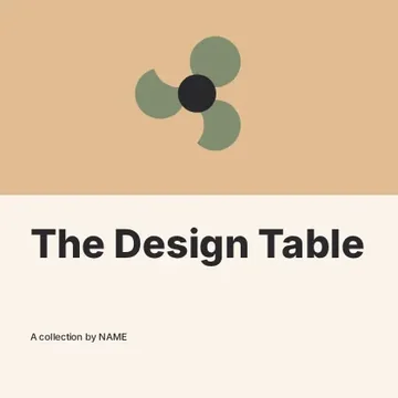 The Design Table · Duotone podcast cover template