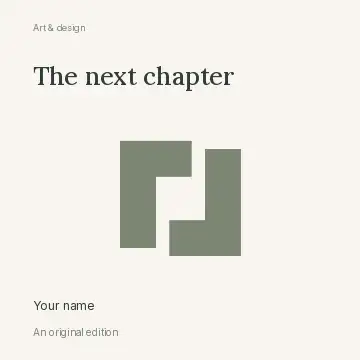 The Next Chapter · Fine-line cover podcast cover template