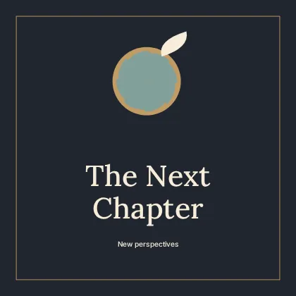The Next Chapter · Frame podcast cover template