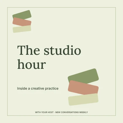 The studio hour · Botanical podcast cover template
