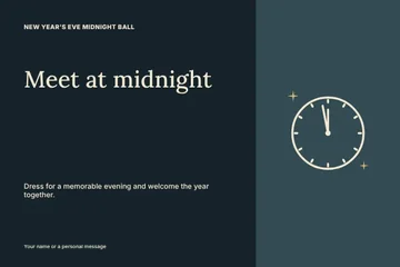 New Year’s Eve template collection
