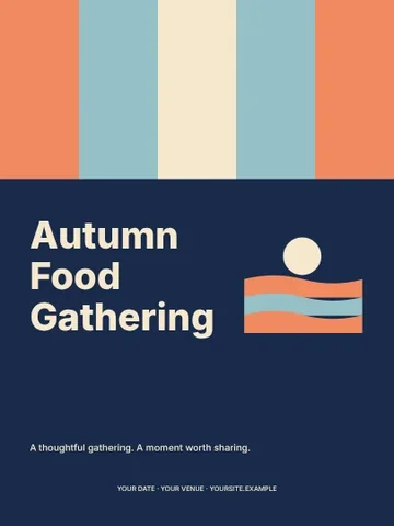 Autumn Food Gathering · Spectrum poster template