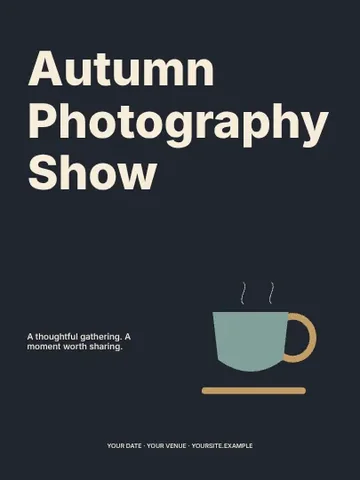 Autumn Photography Show · Typographic poster template