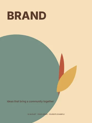 Community · Retro poster template