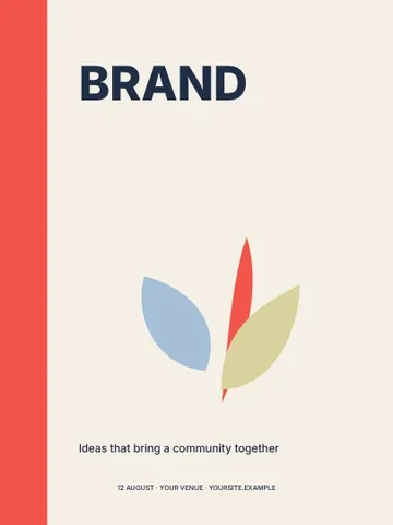 Community · Swiss poster template