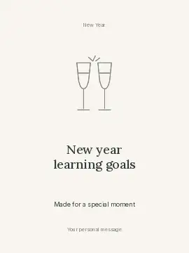 New Year learning goals · Illustrated folio