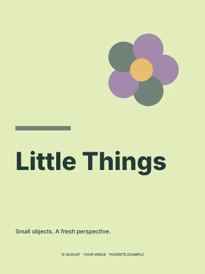 Little Things · Geometric poster template