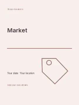 Local Makers · Botanical poster template