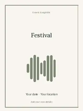 Make Waves · Botanical poster template