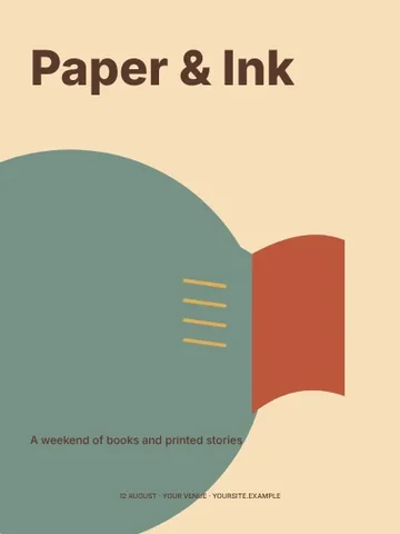 Paper & Ink · Retro poster template