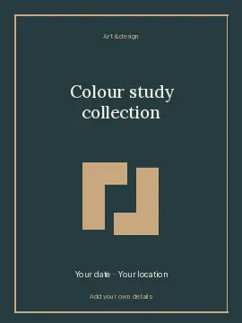 Colour study collection · Framed poster template