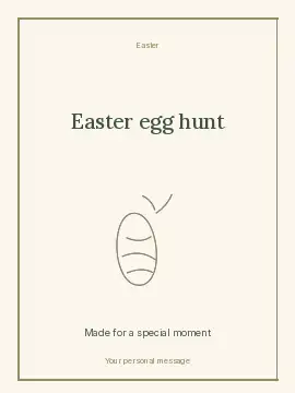 Easter egg hunt · Framed poster template