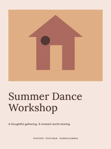 Summer Dance Workshop · Gallery poster template