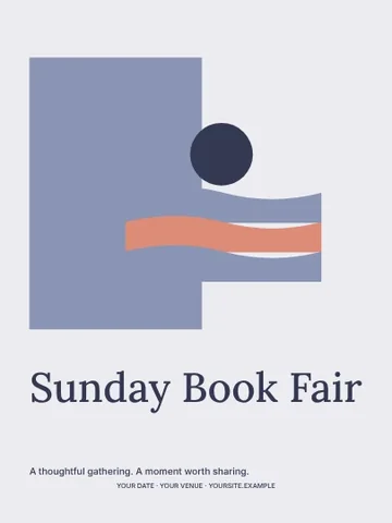 Sunday Book Fair · Studio poster template