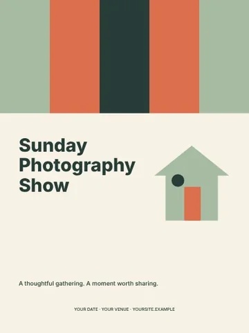 Sunday Photography Show · Spectrum poster template