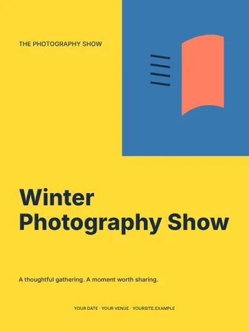Winter Photography Show · Modern poster template