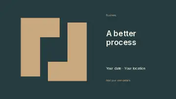 A Better Process · Spectrum presentation cover template