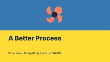 A Better Process · Duotone presentation cover template