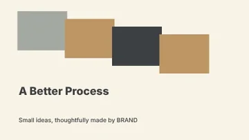 A Better Process · Terrace presentation cover template