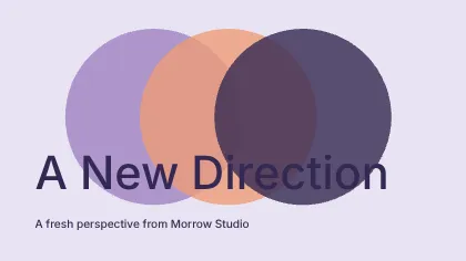 A New Direction · Orbit presentation cover template