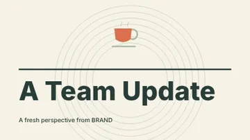 A Team Update · Contour presentation cover template