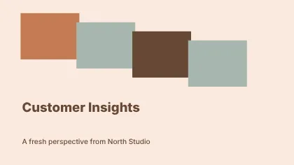Customer Insights · Terrace presentation cover template