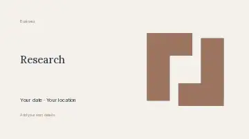 Notes from the field · Elegant presentation cover template
