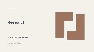Notes from the field · Geometric presentation cover template
