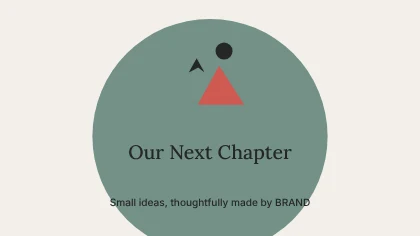 Our Next Chapter · Medallion presentation cover template