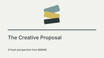 The Creative Proposal · Linework 3 presentation cover template