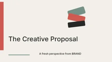 The Creative Proposal · Signal 3 presentation cover template