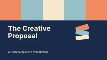 The Creative Proposal · Spectrum presentation cover template