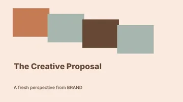 The Creative Proposal · Terrace 3 presentation cover template
