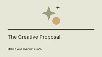 The Creative Proposal · Linework presentation cover template