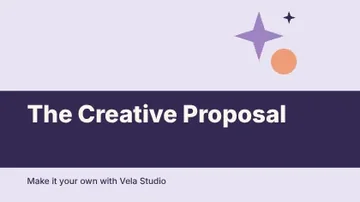 The Creative Proposal · Stencil 2 presentation cover template